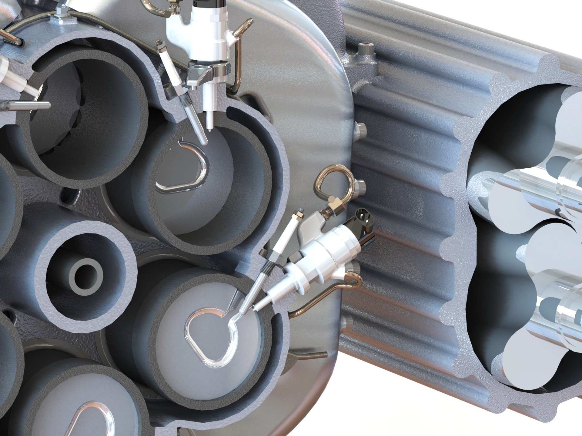 二冲程斜盘增压柴油机